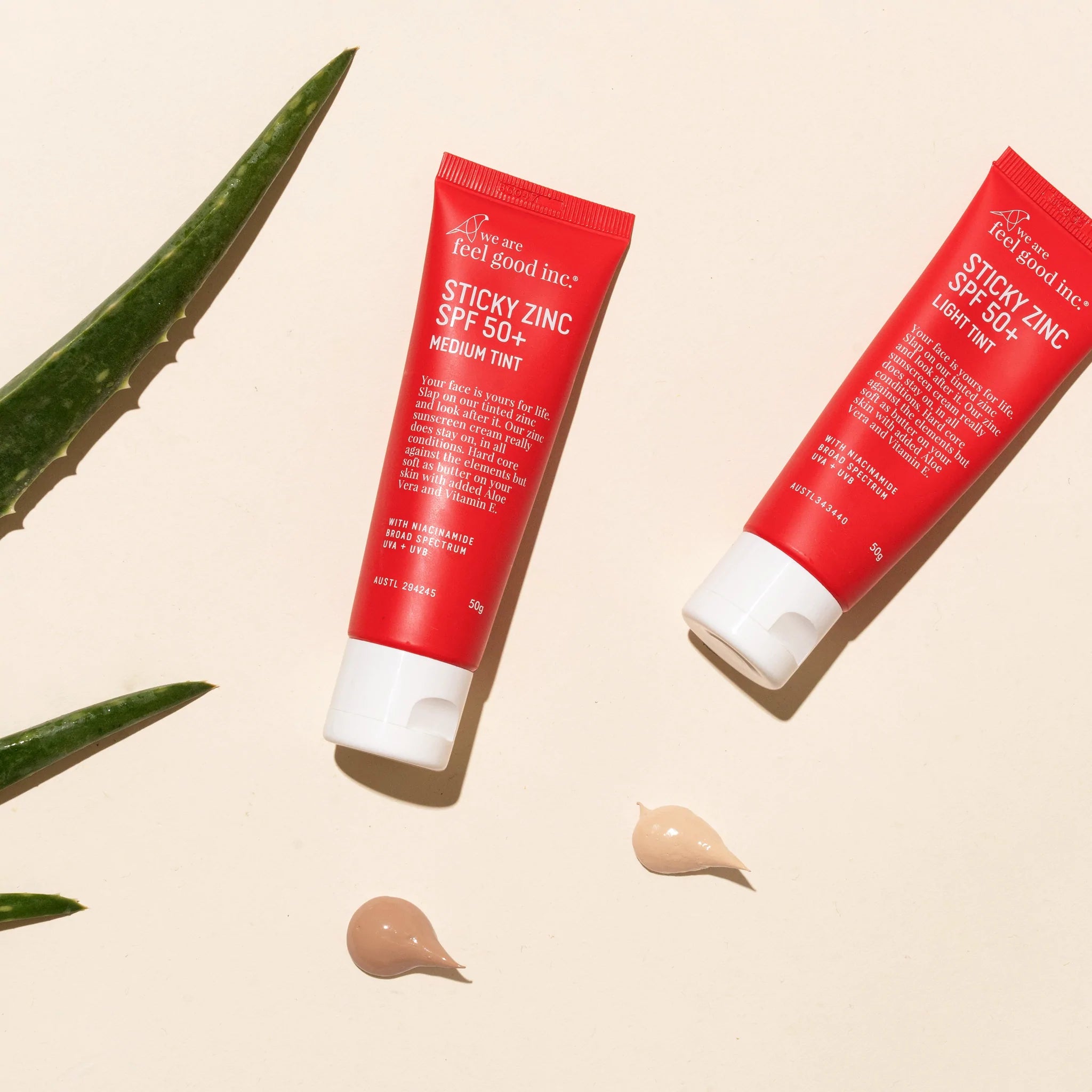 WE ARE FEEL GOOD INC | STICKY ZINC SPF 50+ LIGHT TINT | Bohemian Love Runway