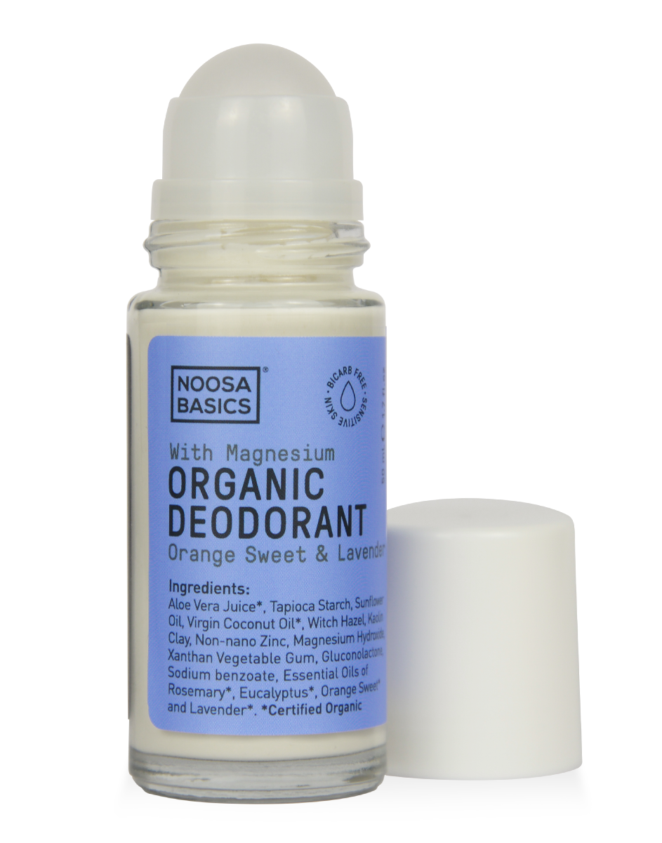 NOOSA BASICS | ORGANIC ROLL ON DEODORANT ORANGE SWEET + LAVENDER | Bohemian Love Runway