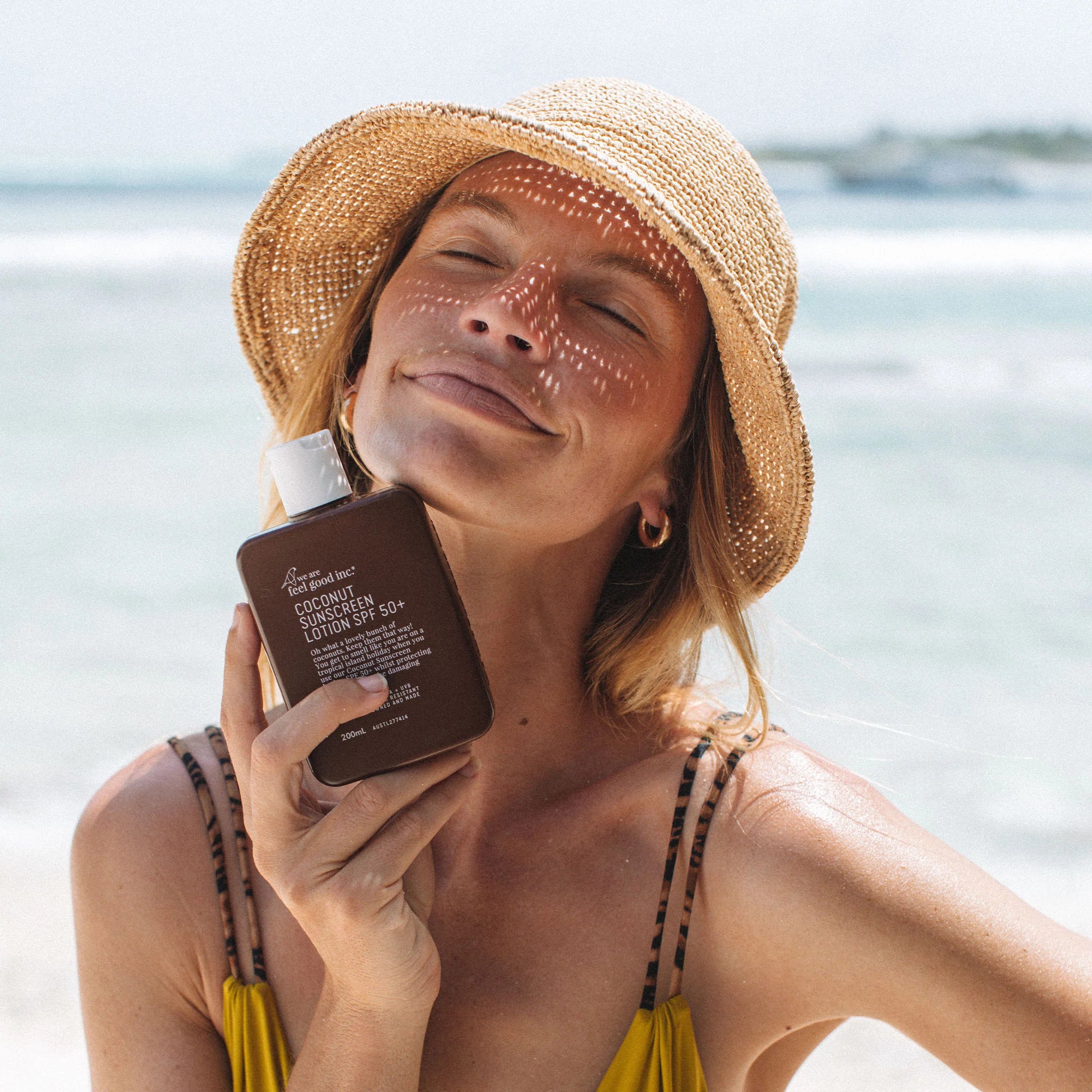 WE ARE FEEL GOOD INC | COCONUT SUNSCREEN LOTION SPF 50+ | Bohemian Love Runway