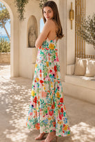 Arabella floral lace trim rayon boho maxi slip dress by Dreamcatcher | Shop Bohemian Love Runway Australia
