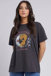 ALL ABOUT EVE | WILD MOON TEE WASHED BLACK | Bohemian Love Runway