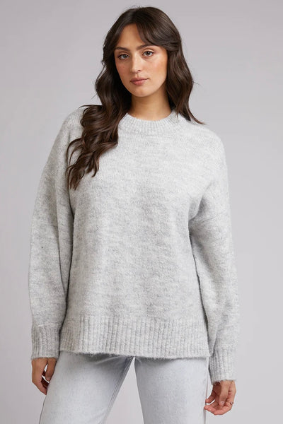 ALL ABOUT EVE | POPPY KNIT GREY MARLE | Bohemian Love Runway