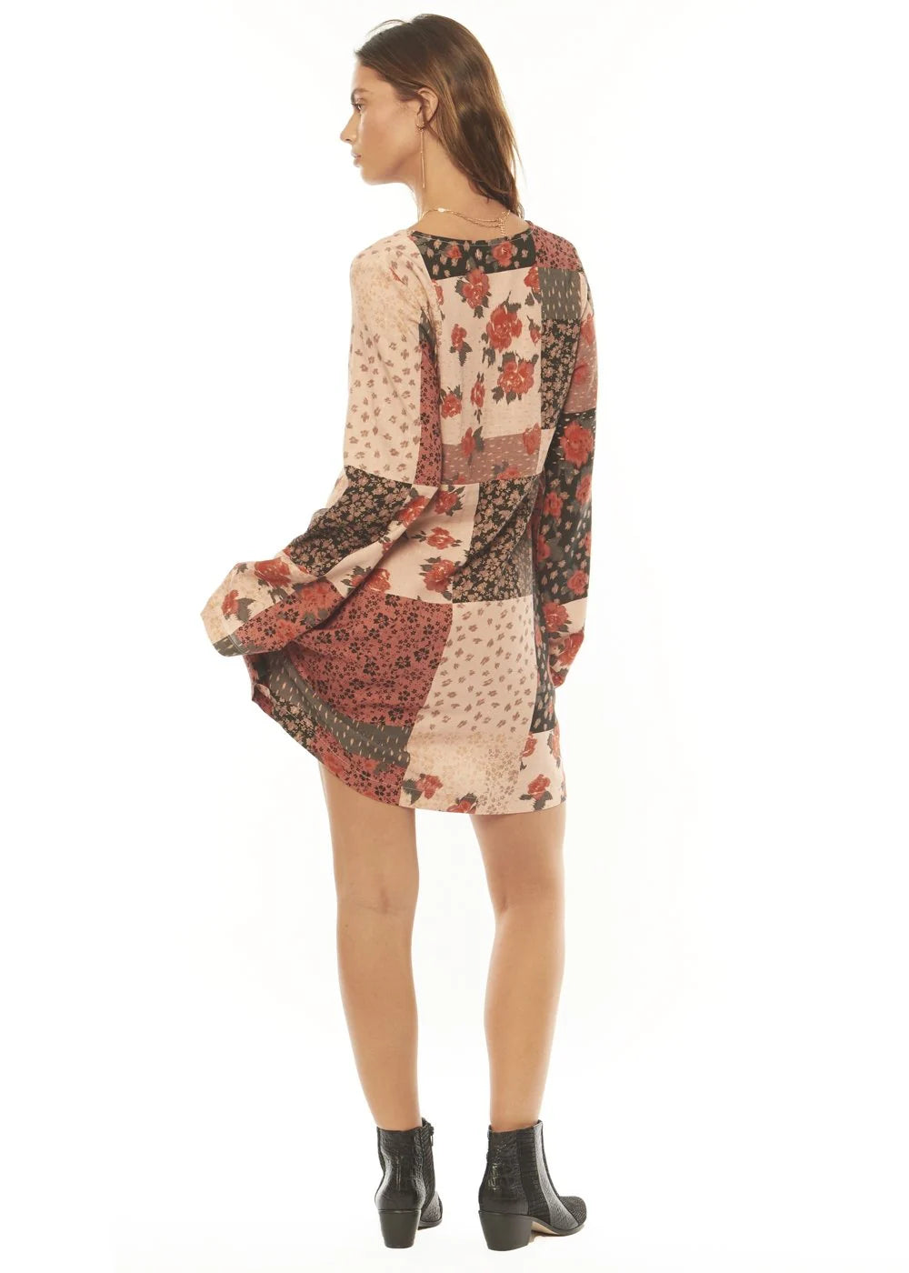  AMUSE SOCIETY | NEW HAVEN LS WOVEN DRESS | Bohemian Love Runway