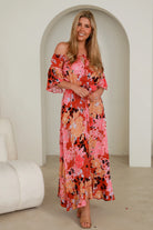  AVA & MIA | SABBA OFF THE SHOULDER MAXI DRESS | Bohemian Love Runway