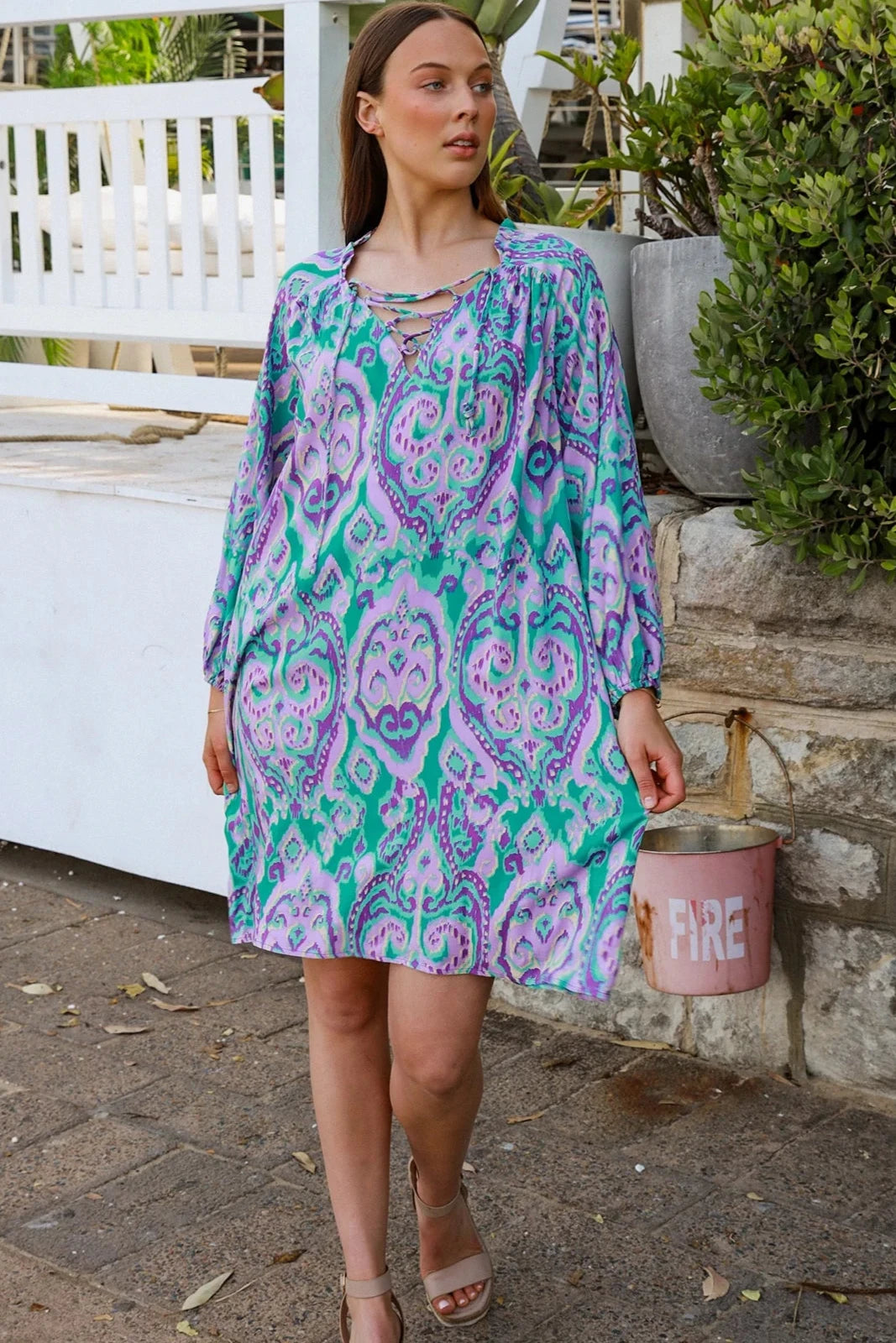  AVA & MIA | MONTEGO SMOCK MINI DRESS | Bohemian Love Runway