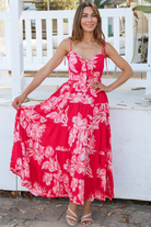  AVA & MIA | VALENTINE FRONT TIE MAXI DRESS | Bohemian Love Runway