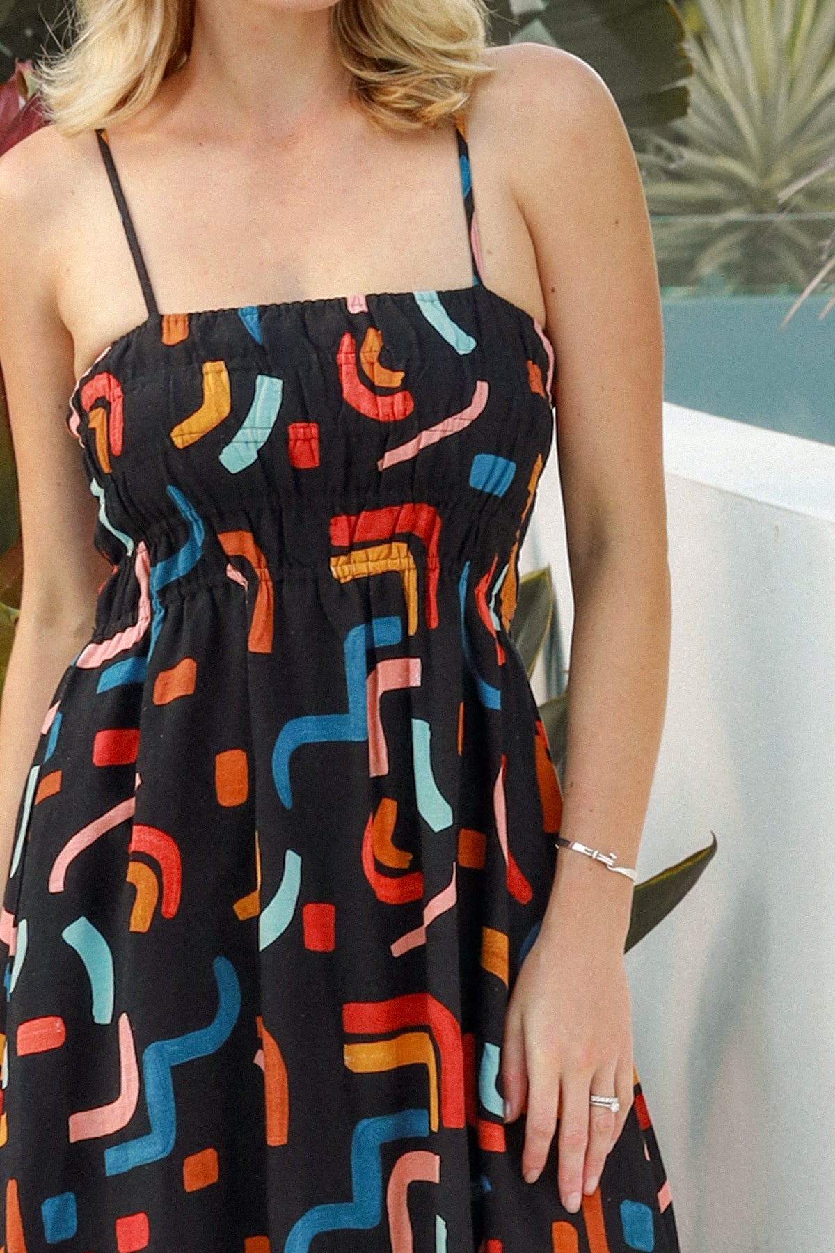  AVA&MIA | ARABELLA MIDI DRESS LINEN/RAYON | Bohemian Love Runway