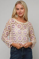  WILLOW | FERNANDA CROCHET LONG SLEEVE TOP | Bohemian Love Runway