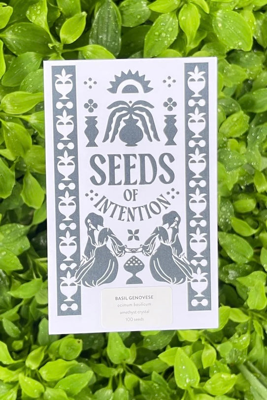  SALT AND RAINBOWS | SEEDS OF INTENTION GENOVESE BASIL | Bohemian Love Runway