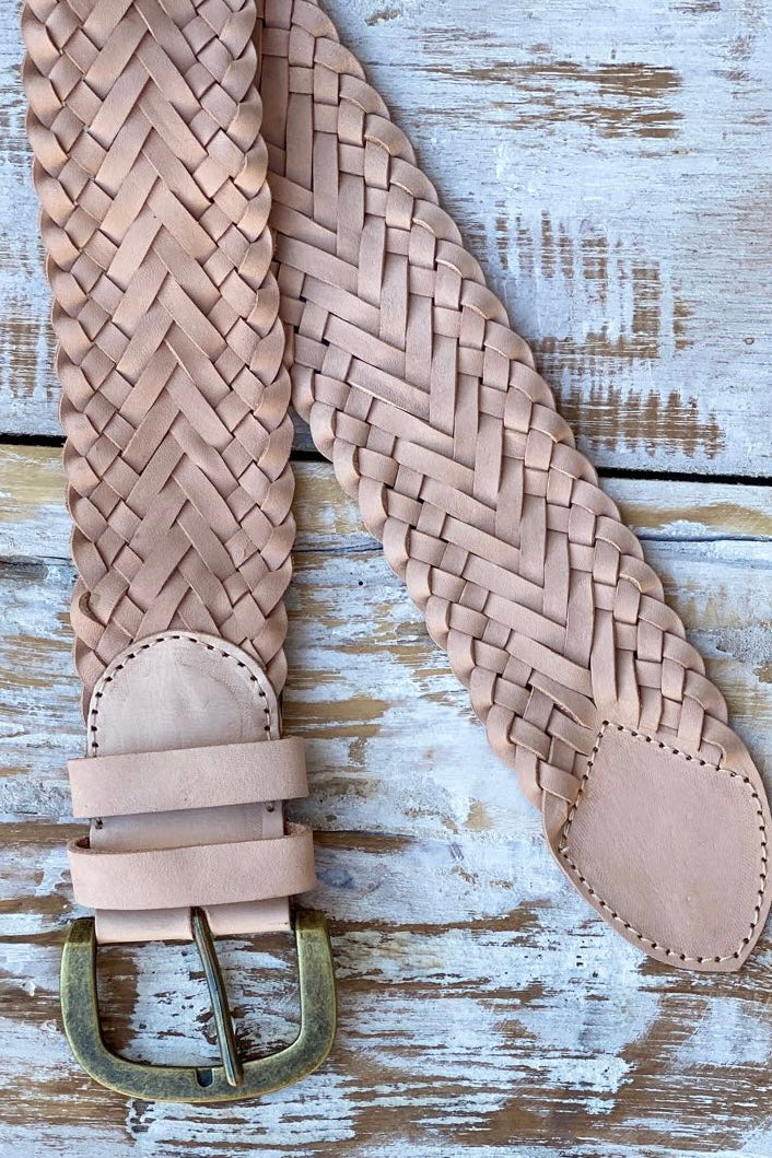  SHOE SHU | BOHO LEATHER BELT NATURAL | Bohemian Love Runway