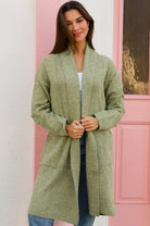  CHARLOTTE THE LABEL | CHARLOTTE KNIT CARDIGAN PISTACHIO | Bohemian Love Runway