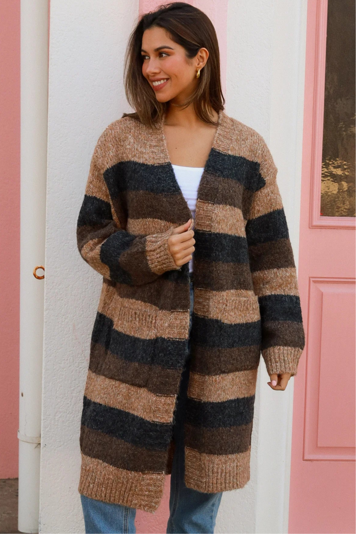  CHARLOTTE THE LABEL | HARLOW KNIT CARDIGAN CHOCOLATE | Bohemian Love Runway