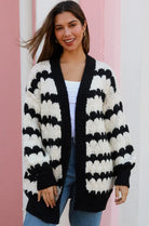  CHARLOTTE THE LABEL | PENNY KNIT CARDIGAN PINK BLACK | Bohemian Love Runway