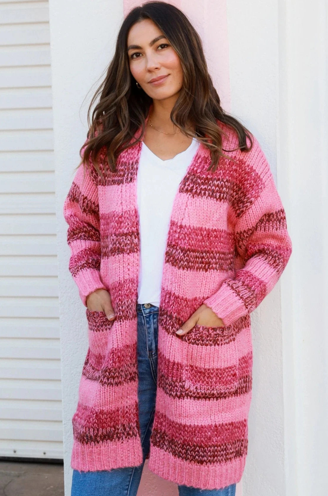  CHARLOTTE THE LABEL | HARLOW KNIT CARDIGAN PINK | Bohemian Love Runway