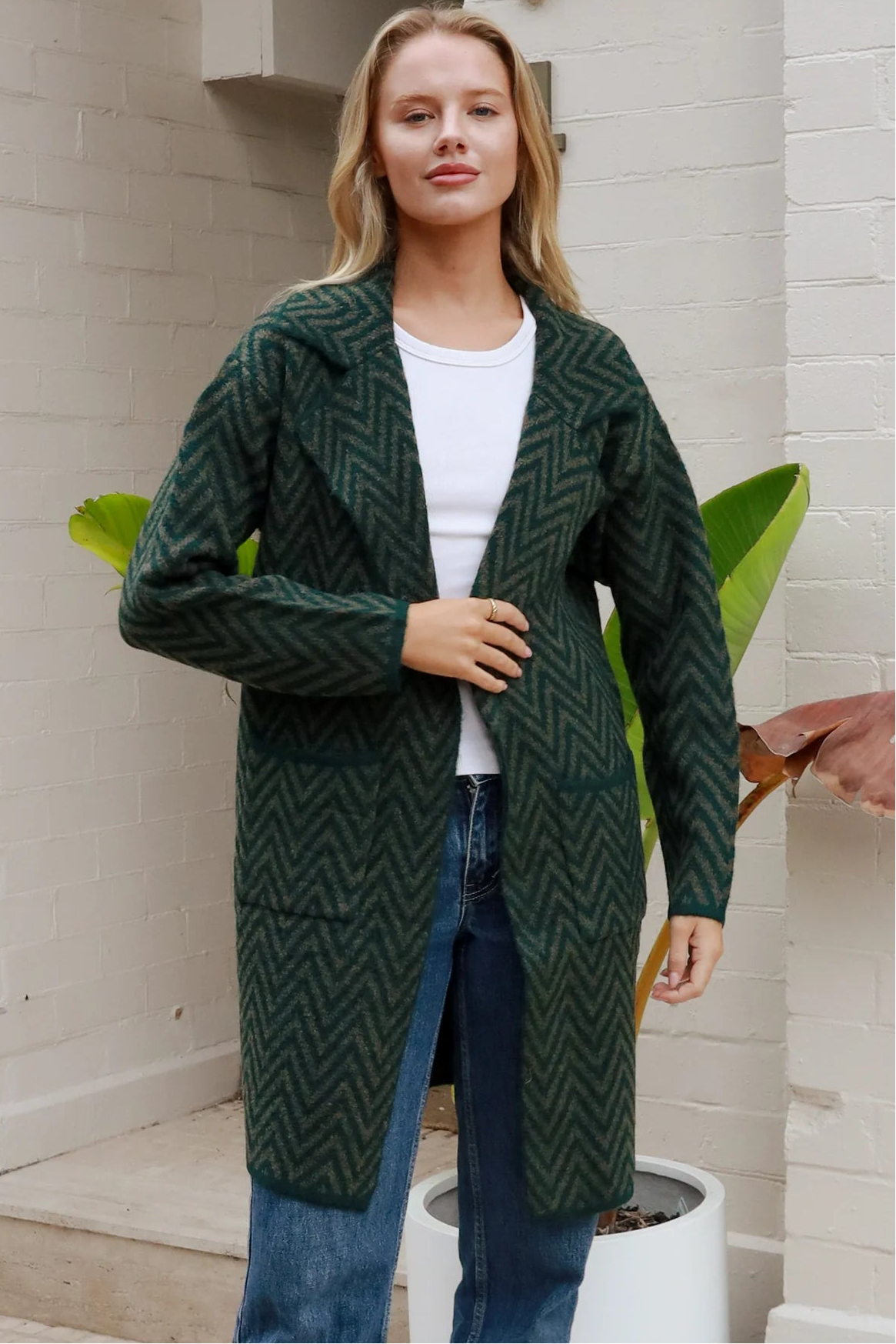  CHARLOTTE THE LABEL | KIA KNIT JACKET EMERALD | Bohemian Love Runway