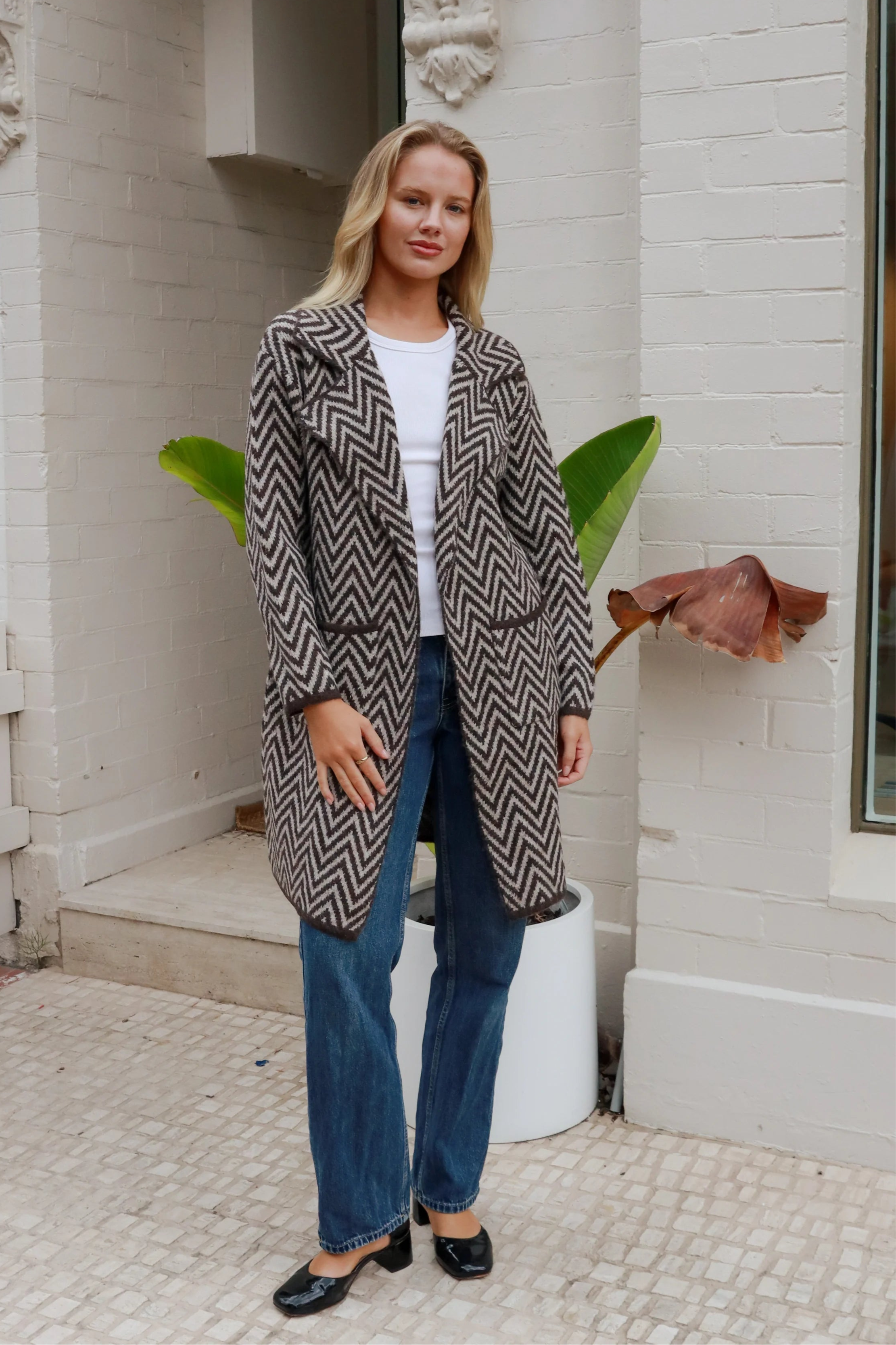  CHARLOTTE THE LABEL | KIA KNIT JACKET CHOCOLATE | Bohemian Love Runway