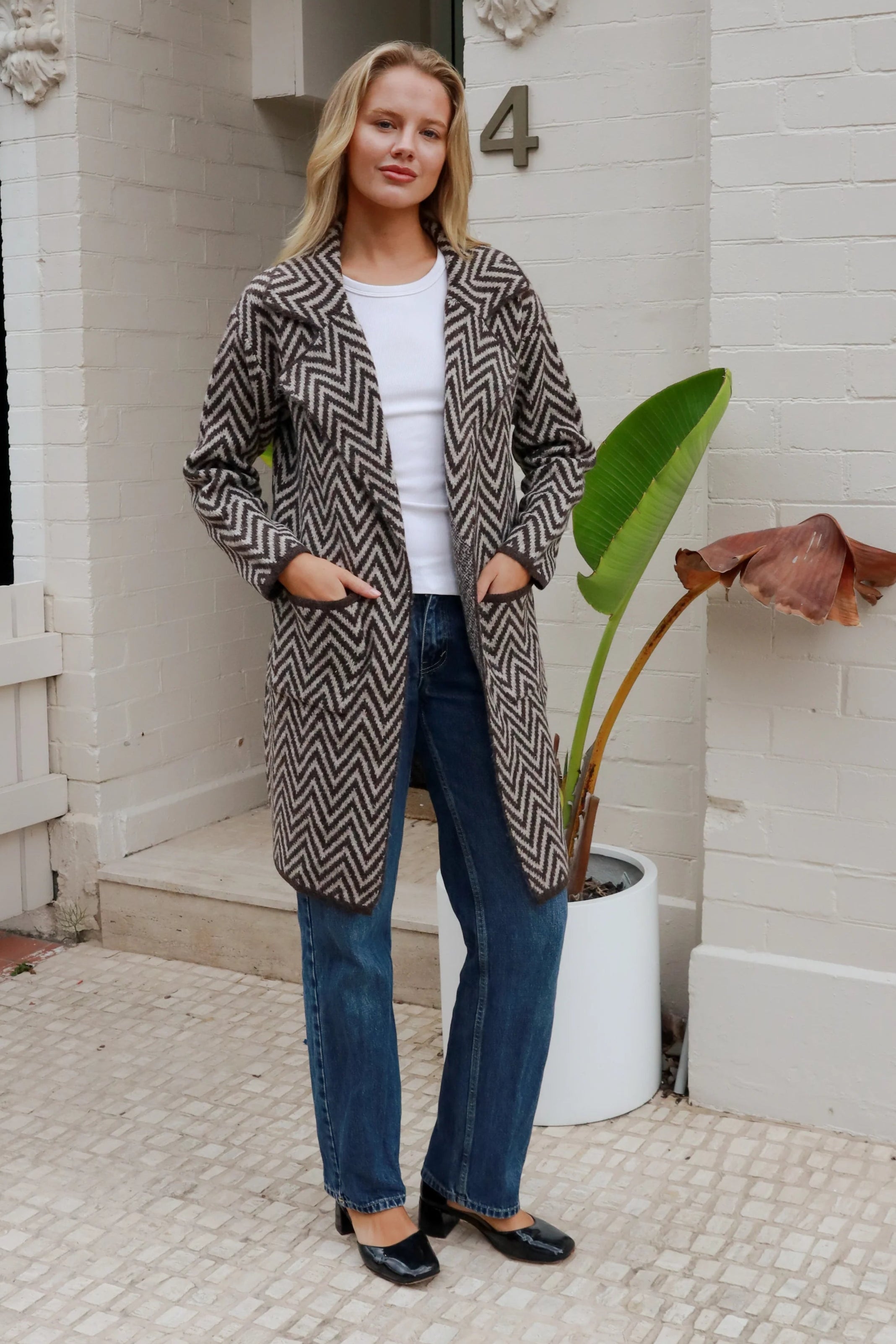  CHARLOTTE THE LABEL | KIA KNIT JACKET CHOCOLATE | Bohemian Love Runway