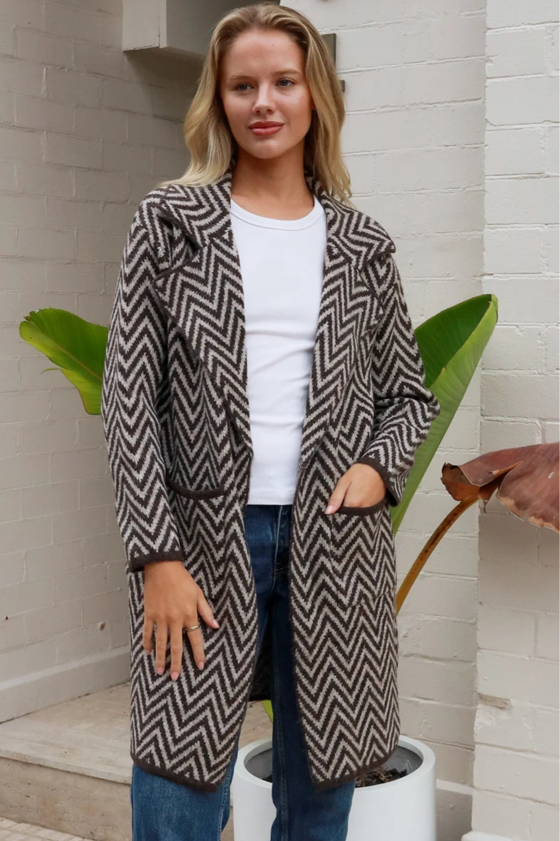  CHARLOTTE THE LABEL | KIA KNIT JACKET CHOCOLATE | Bohemian Love Runway