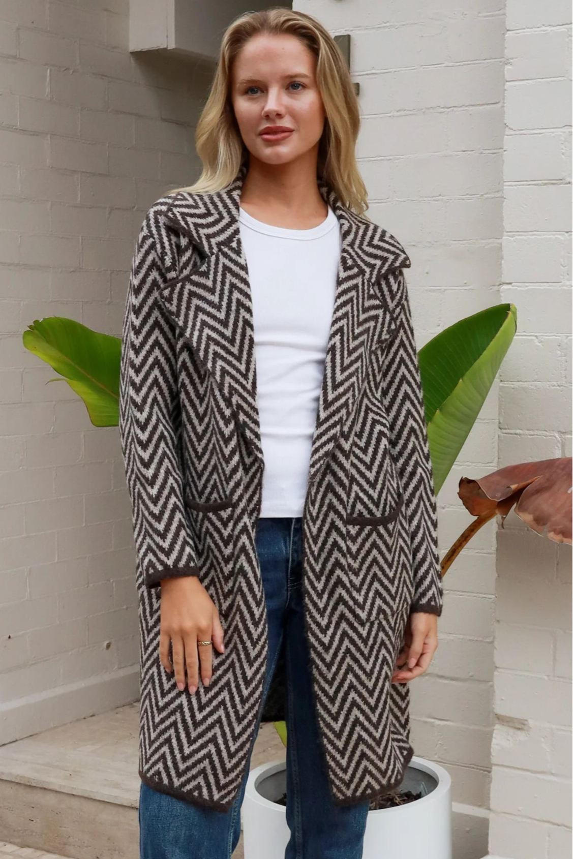  CHARLOTTE THE LABEL | KIA KNIT JACKET CHOCOLATE | Bohemian Love Runway