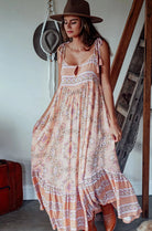  LOVE ST | WANDER FREE MAXI DRESS PEACH | Bohemian Love Runway