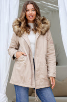  MISS MARLOW | MAYE FUR TRIM ANORAK LATTE | Bohemian Love Runway