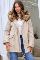  MISS MARLOW | MAYE FUR TRIM ANORAK LATTE | Bohemian Love Runway