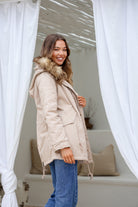  MISS MARLOW | MAYE FUR TRIM ANORAK LATTE | Bohemian Love Runway