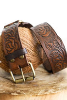  HOBO AND HATCH | ROSA LEATHER BELT VINTAGE BROWN | Bohemian Love Runway