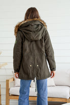  MISS MARLOW | MAYE FUR TRIM ANORAK KHAKI | Bohemian Love Runway