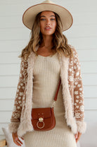  MISS MARLOW | LOMBARD FUR TRIM JACKET CAMEL | Bohemian Love Runway