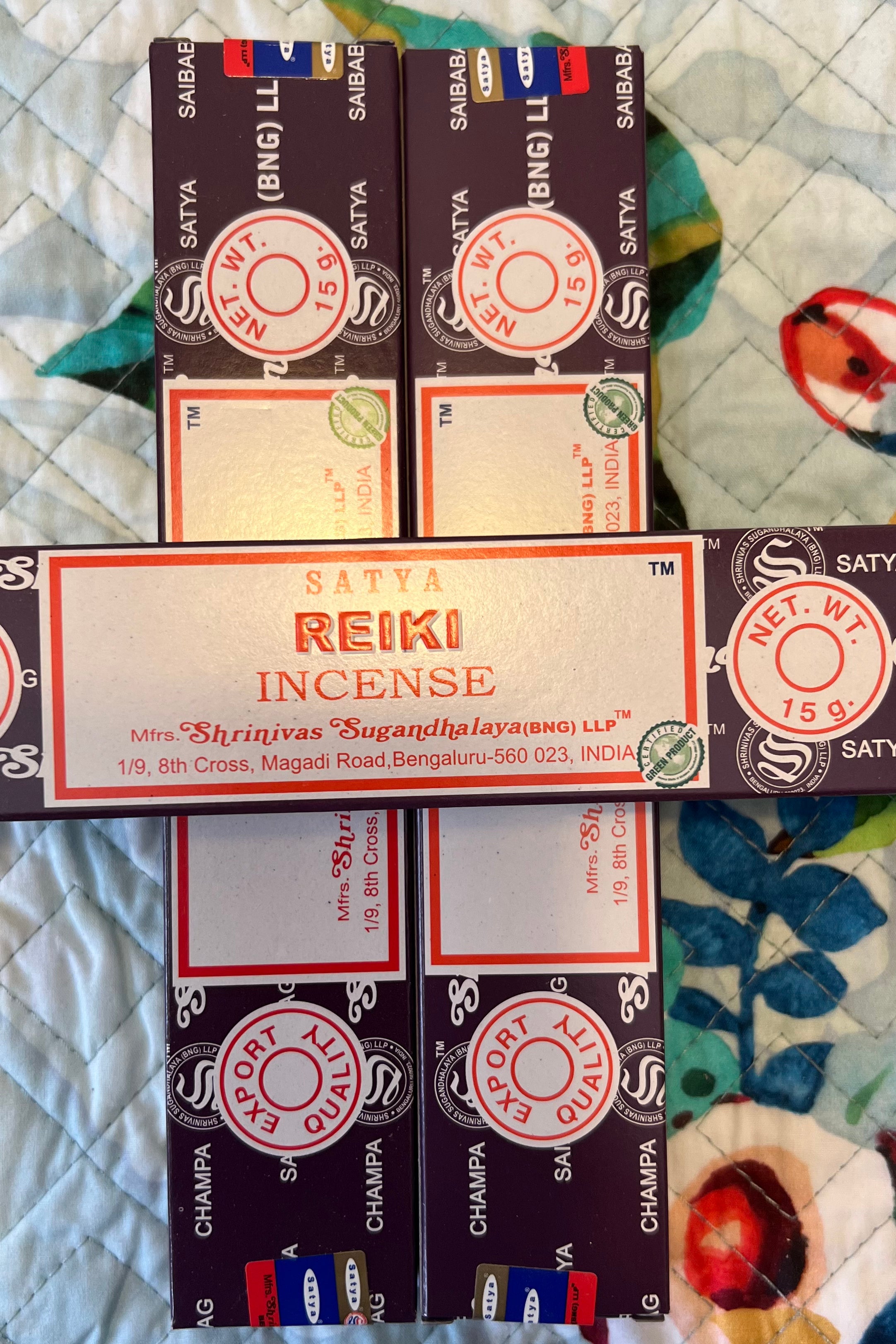  SATYA | REIKI INCENSE x 3 | Bohemian Love Runway