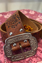  HOUSE OF SKYE | MANDALA LEATHER BELT TAN | Bohemian Love Runway