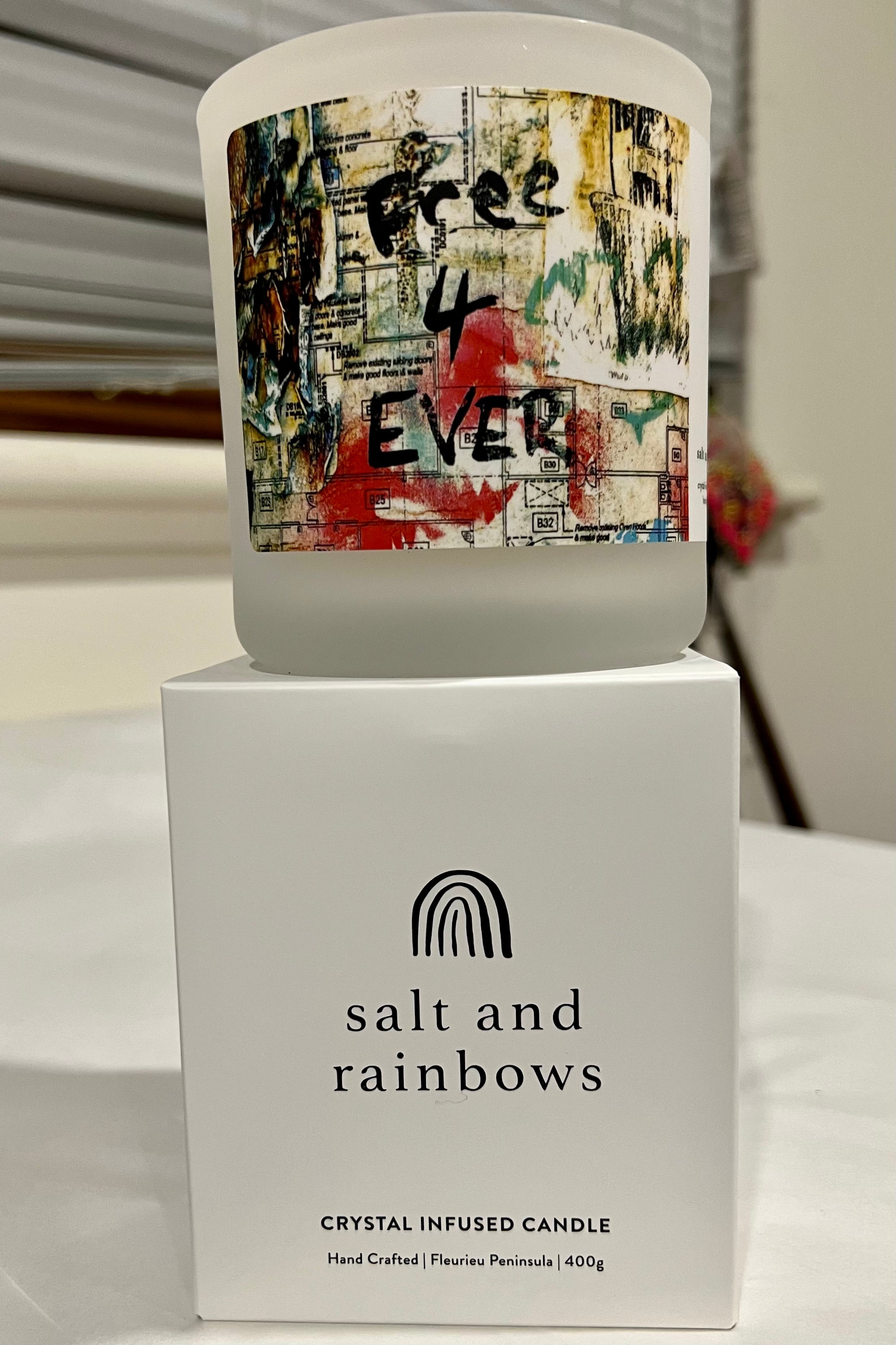  SALT AND RAINBOWS | FREE 4 EVER CRYSTAL CANDLE LIMITED EDITION | Bohemian Love Runway