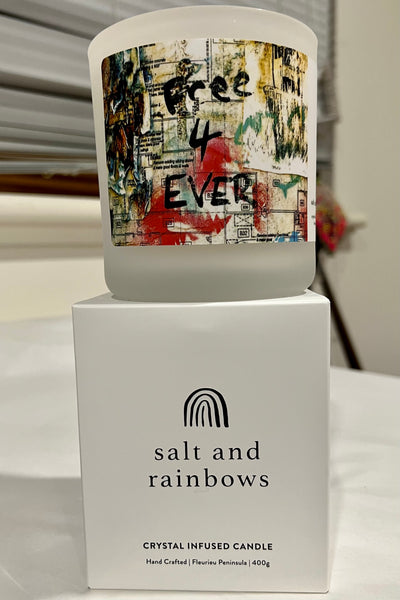 SALT AND RAINBOWS | FREE 4 EVER CRYSTAL CANDLE LIMITED EDITION | Bohemian Love Runway