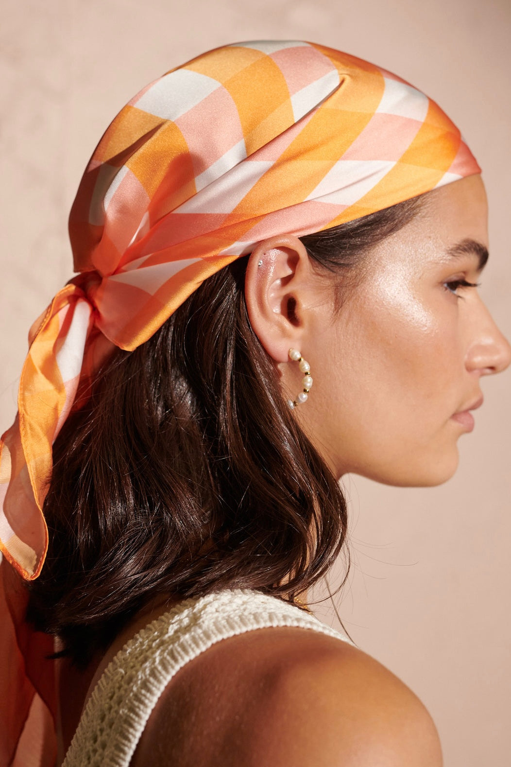  ANGELS WHISPER | COSMOS CHECKED BANDANA | Bohemian Love Runway