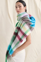  ANGELS WHISPER | DENISE MULTI PLAID FLUFFY SCARF | Bohemian Love Runway