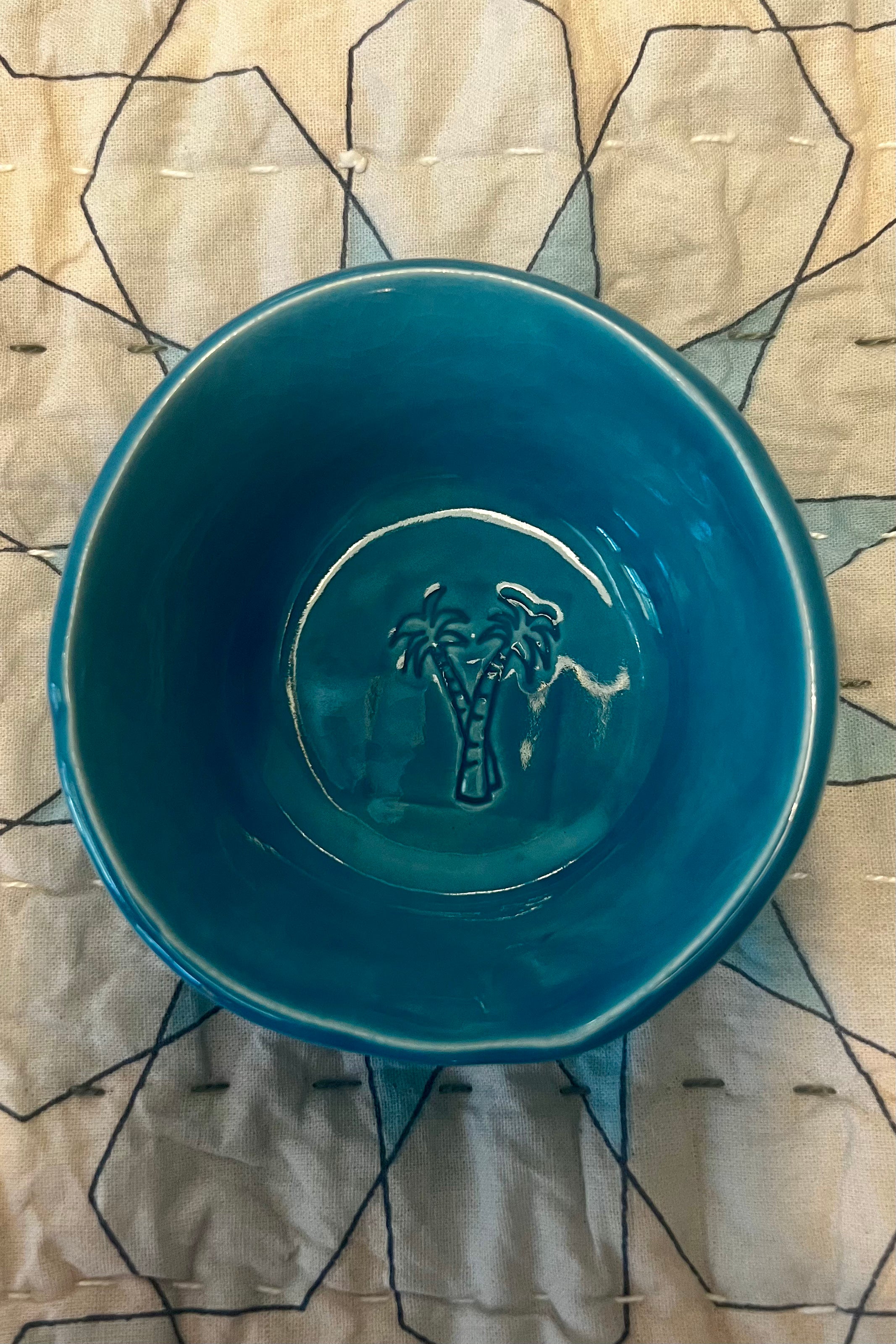  CAROLINE C | LITTLE BOWL TURQUOISE PALM | Bohemian Love Runway