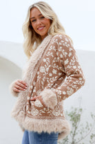  MISS MARLOW | LOMBARD FUR TRIM JACKET CAMEL | Bohemian Love Runway