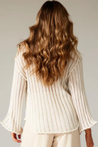  PINK DIAMOND | OPEN WEAVE BELL SLEEVE KNIT BEIGE | Bohemian Love Runway