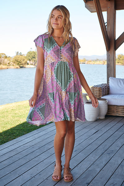 JAASE | LAVENDER HAZE TRACEY MINI DRESS | Bohemian Love Runway