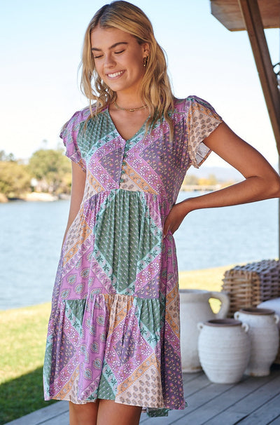 JAASE | LAVENDER HAZE TRACEY MINI DRESS | Bohemian Love Runway