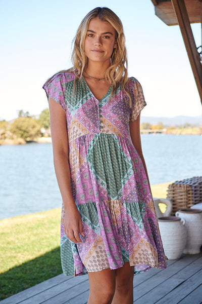 JAASE | LAVENDER HAZE TRACEY MINI DRESS | Bohemian Love Runway