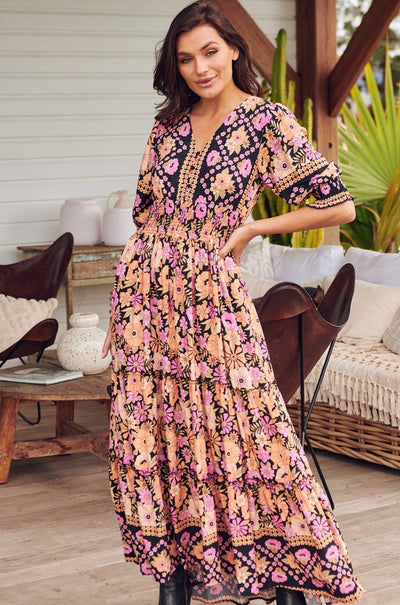JAASE | APRICOT BLOSSOM CHELSEA MAXI DRESS | Bohemian Love Runway