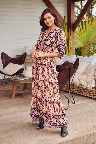 JAASE | APRICOT BLOSSOM CHELSEA MAXI DRESS | Bohemian Love Runway
