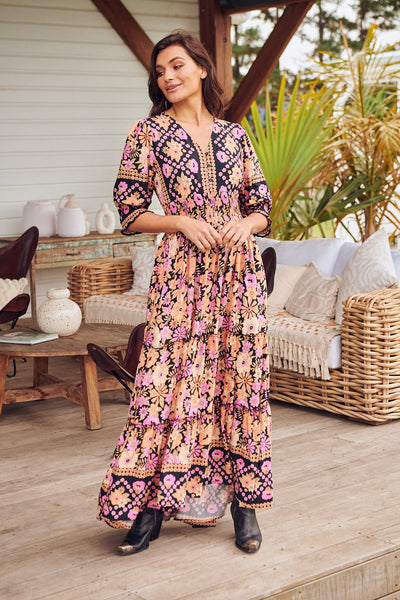 JAASE | APRICOT BLOSSOM CHELSEA MAXI DRESS | Bohemian Love Runway