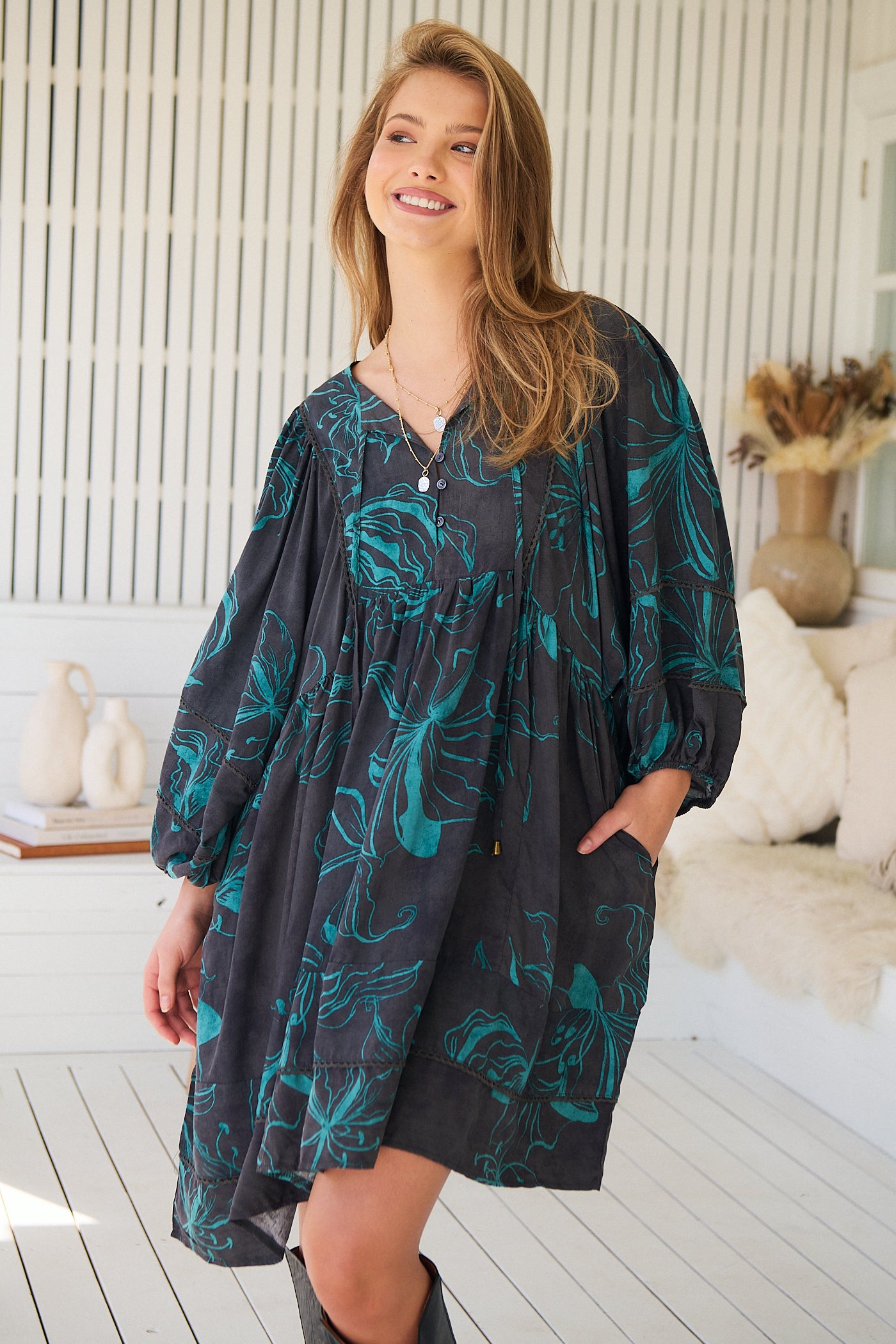  JAASE | MIDNIGHT LILLY ADELA MINI DRESS | Bohemian Love Runway