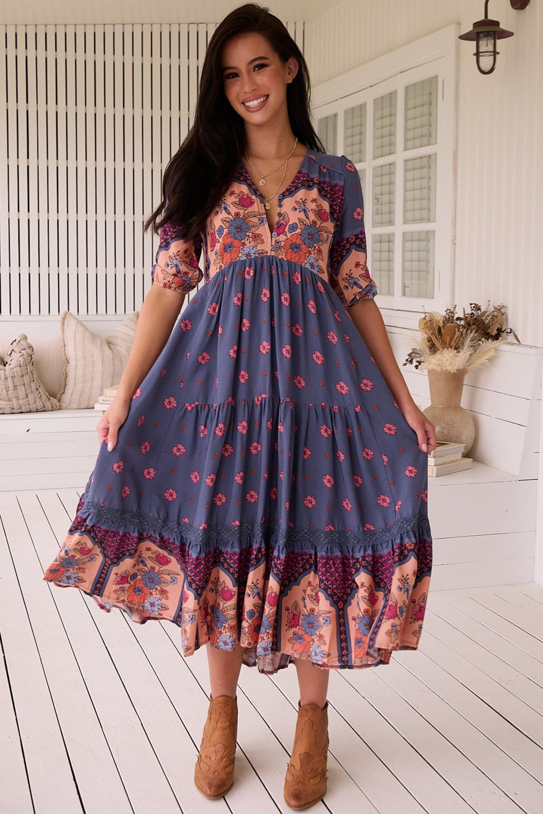  JAASE | LANEY EVE LACE MIDI DRESS | Bohemian Love Runway