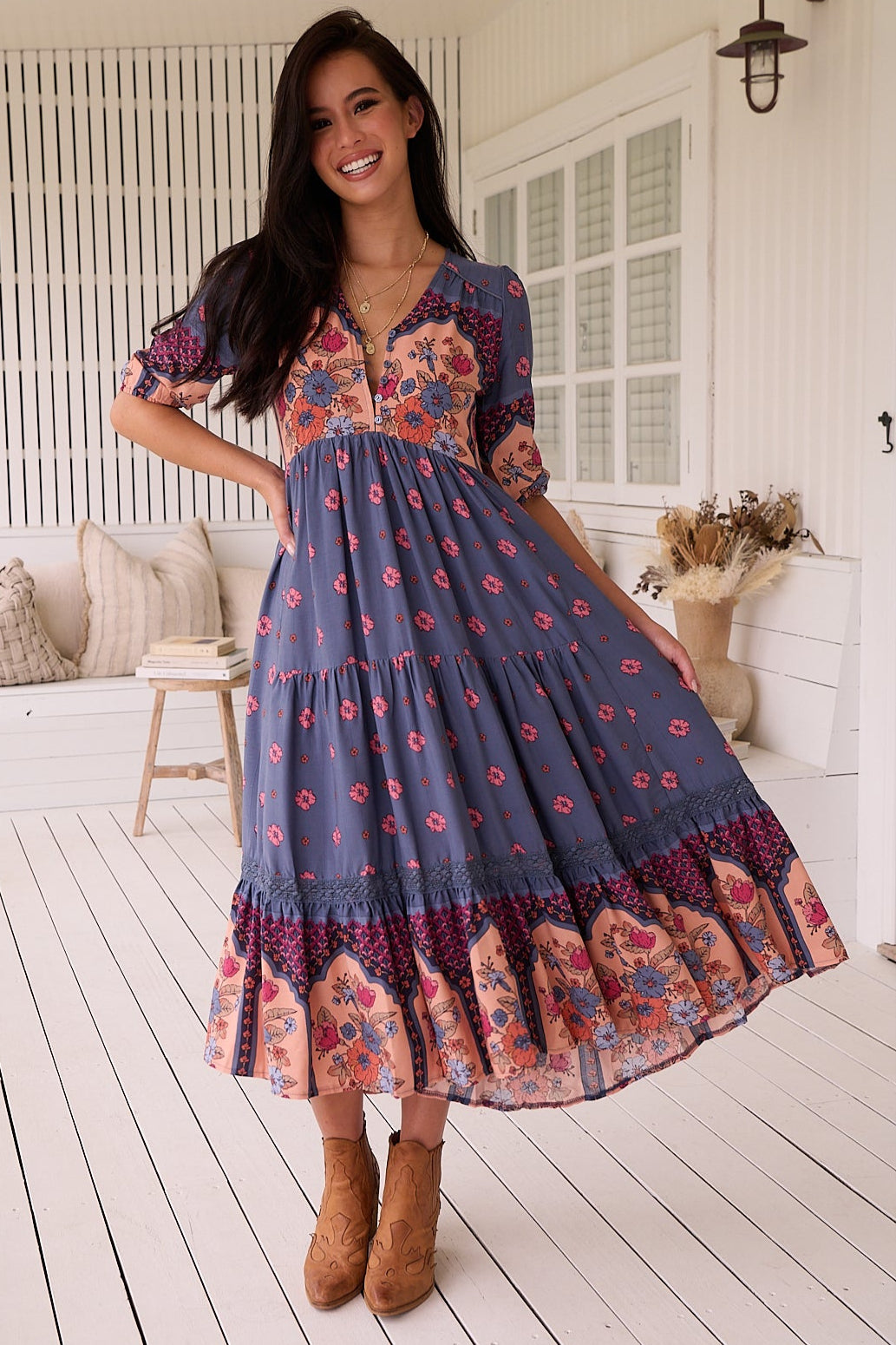  JAASE | LANEY EVE LACE MIDI DRESS | Bohemian Love Runway