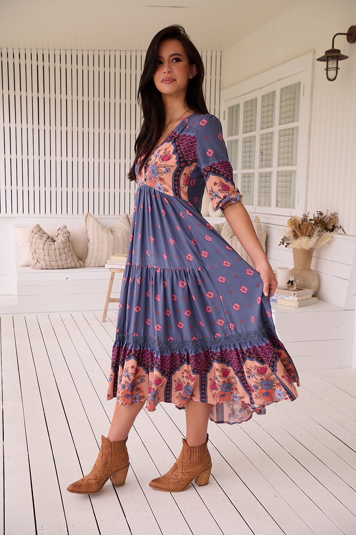  JAASE | LANEY EVE LACE MIDI DRESS | Bohemian Love Runway