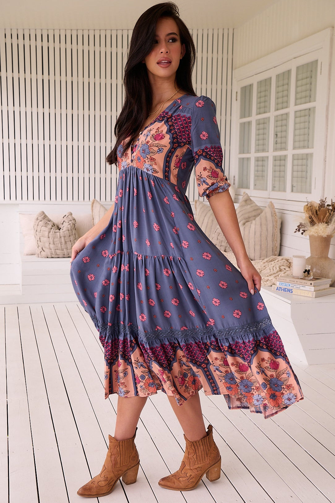  JAASE | LANEY EVE LACE MIDI DRESS | Bohemian Love Runway